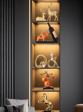 轻装奢高档摆件金色系列家居客厅酒柜电视柜饰办创意桌面公品室摆