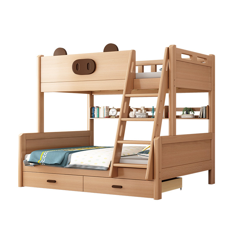 全实木上下铺双层床两层上下床组合儿童床小户型高低床榉木子母床,淘宝优惠券,粉丝福利购,淘宝优惠卷