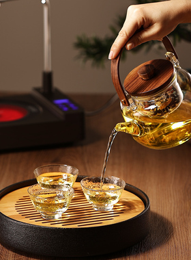 福也全自动上水电热烧水壶泡茶专用抽水煮茶器玻璃壶一体茶具套装