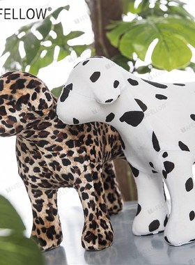 儿童房摆件 温馨家居卧室摆设服装店橱窗装饰陈列道具宠物狗模特