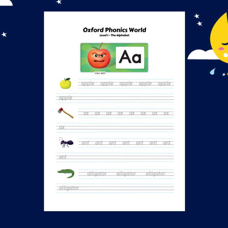 自然拼读描红本一年级儿童phonics英语启蒙单词幼儿园练习作业纸 - 图2