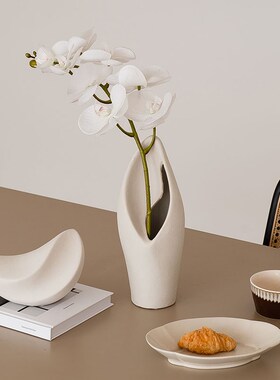 简约现代创意抽象陶瓷花瓶摆件样板间售楼处酒店客厅玄关桌面摆设