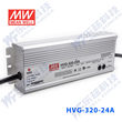 明纬24V LED电源320W HVG-320-24AB 13.4A可调+24V恒压调光防水
