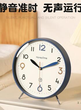 静音客代面厅座钟现简约摆放台式F9885677时新款台钟家用坐钟桌钟