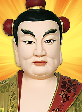 六十甲子癸卯2023年太岁皮时大将军画像神像挂画丝绢卷轴画装饰画