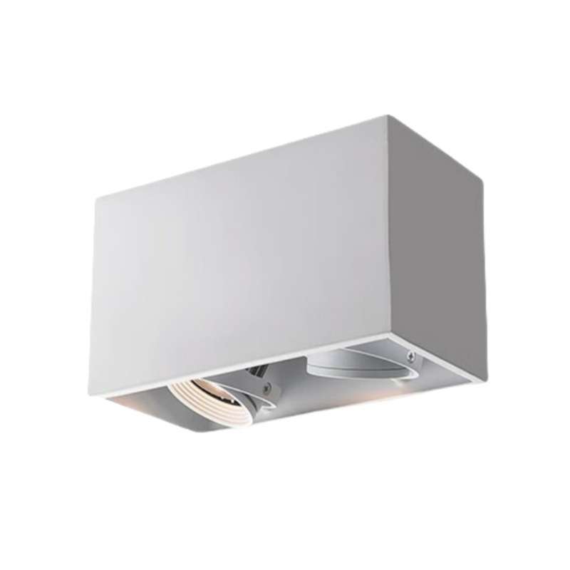 Yudao surface-mounted double-head spotlight living room anti-glare smart dimming color-less main light bold light conjoined downlight cob