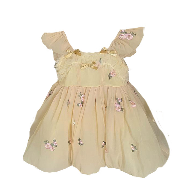 女童连衣裙夏季2023新款儿童大蝴蝶结网纱公主裙宝宝仙女吊带裙子,淘宝优惠券,粉丝福利购,淘宝优惠卷