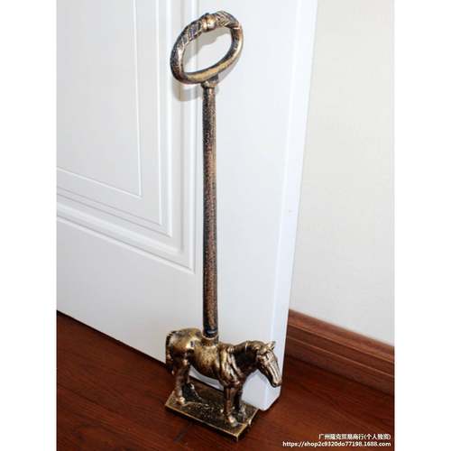 铸铁艺门卡小狗顶门器免打孔防撞安全创意门挡阻门器防风门垒德株 - 图3