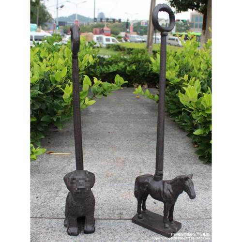 铸铁艺门卡小狗顶门器免打孔防撞安全创意门挡阻门器防风门垒德株 - 图1