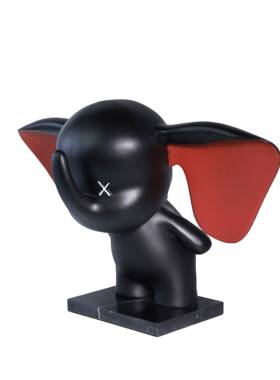 新款现代简样约板间摆件B0479软品装饰客厅飞树脂象大理石高端工