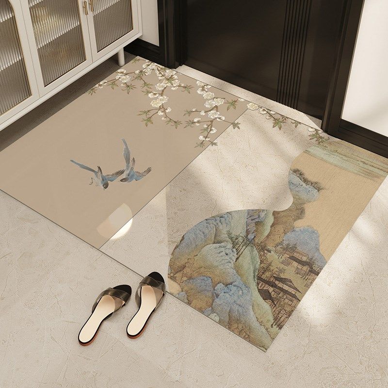 新中式入户门地垫透明pvc可擦洗地毯保护垫大门口入户门外脚垫子,淘宝优惠券,粉丝福利购,淘宝优惠卷