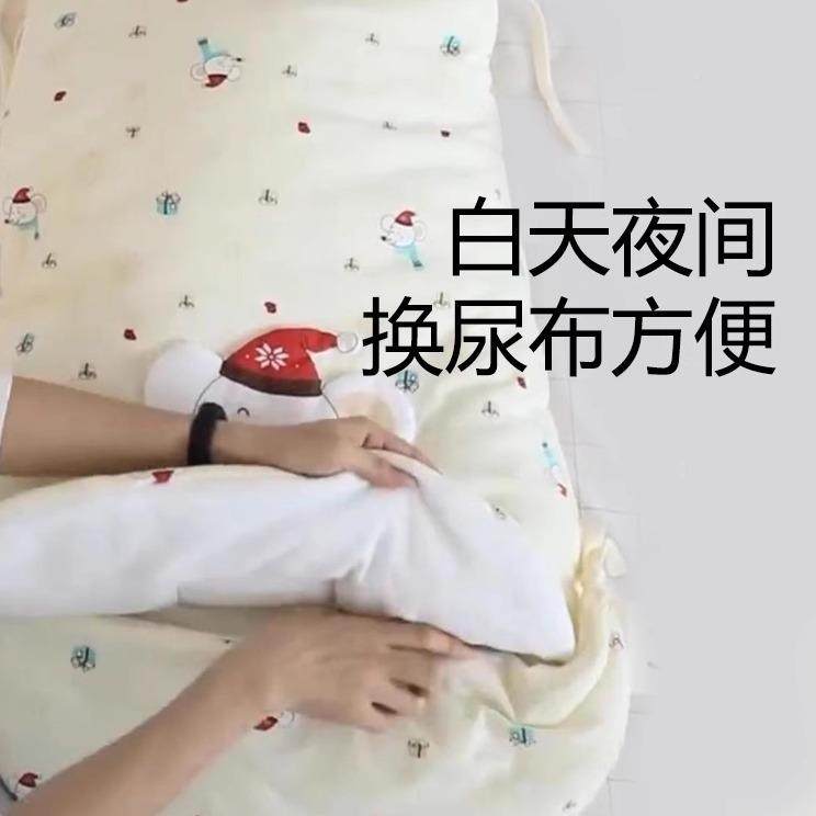 婴可变床睡袋睡袋秋冬款新生儿初生宝睡小月龄纯棉儿加厚防踢宝被,淘宝优惠券,粉丝福利购,淘宝优惠卷
