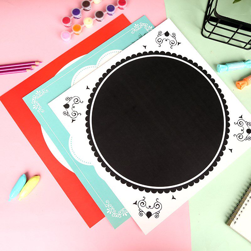 33 square antique border cardboard lace cardboard color border cardboard children's drawing paper rough surface creative paper