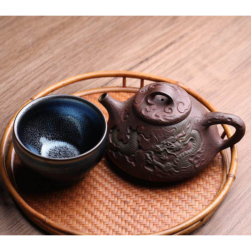 Master Wu Jiwang Blue Qilin Jianzhan Master Cup Tea Cup Tea Cup Pure Handmade High-end Tea Cup Teaware Teaware