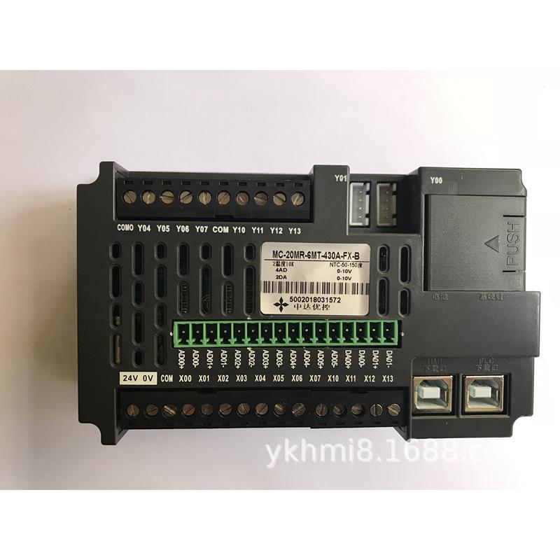 FX系列PLC中达优控触摸屏一体机MC-20MR-6MT-430A-FX-F2AD2DA温度 - 图2