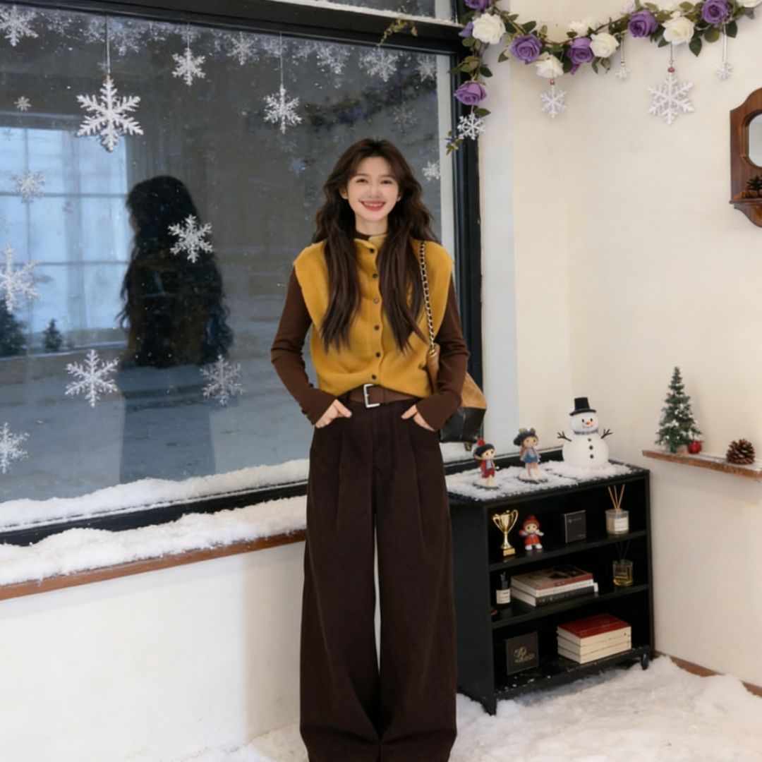 玉美雅【旗舰精选套装】秋冬百搭时尚简约软檽马甲+半高领长袖,淘宝优惠券,粉丝福利购,淘宝优惠卷