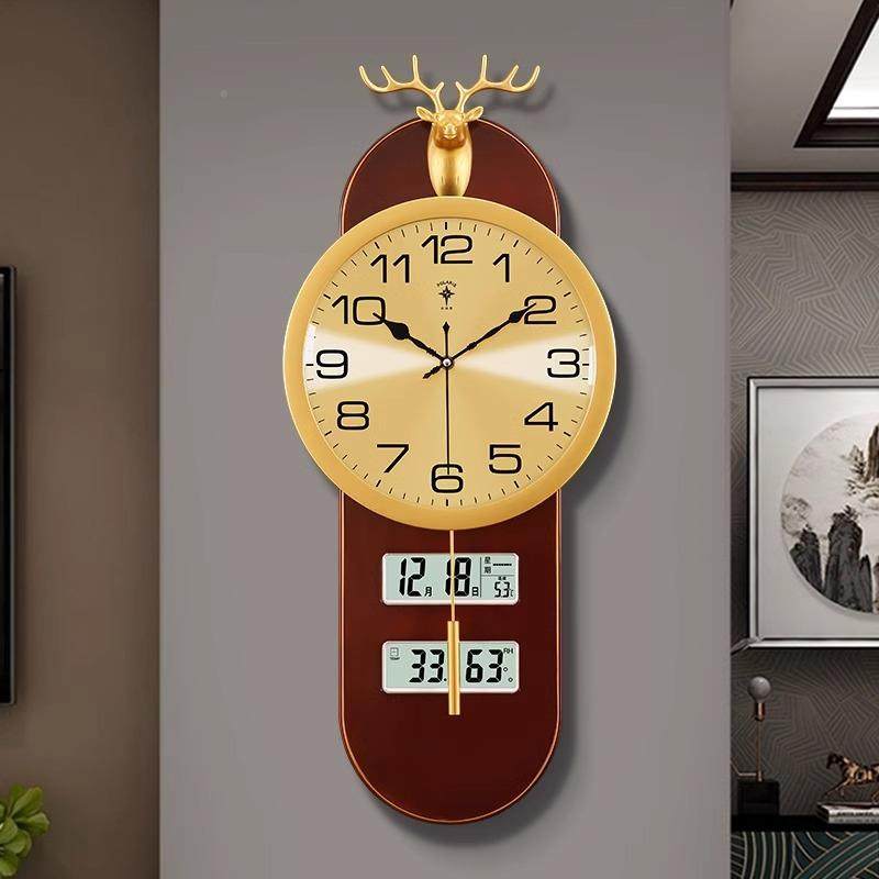 新中式万年历轻奢2283孔钟客厅时家用尚多功能免挂打挂墙时钟表,淘宝优惠券,粉丝福利购,淘宝优惠卷