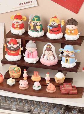 可爱爷摆件家用入玄户F978MTT6关工绪位办室桌面情稳定公小摆件装