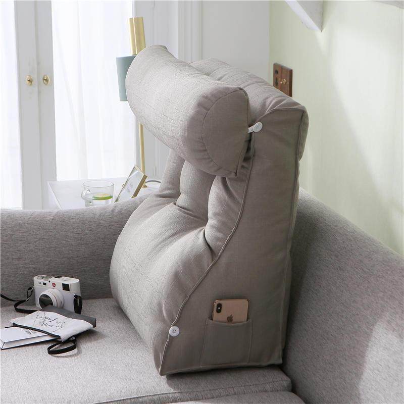 S8简约纯色头枕大靠背可调节床头三角5带靠枕飘窗沙发靠8垫抱UAZ,淘宝优惠券,粉丝福利购,淘宝优惠卷
