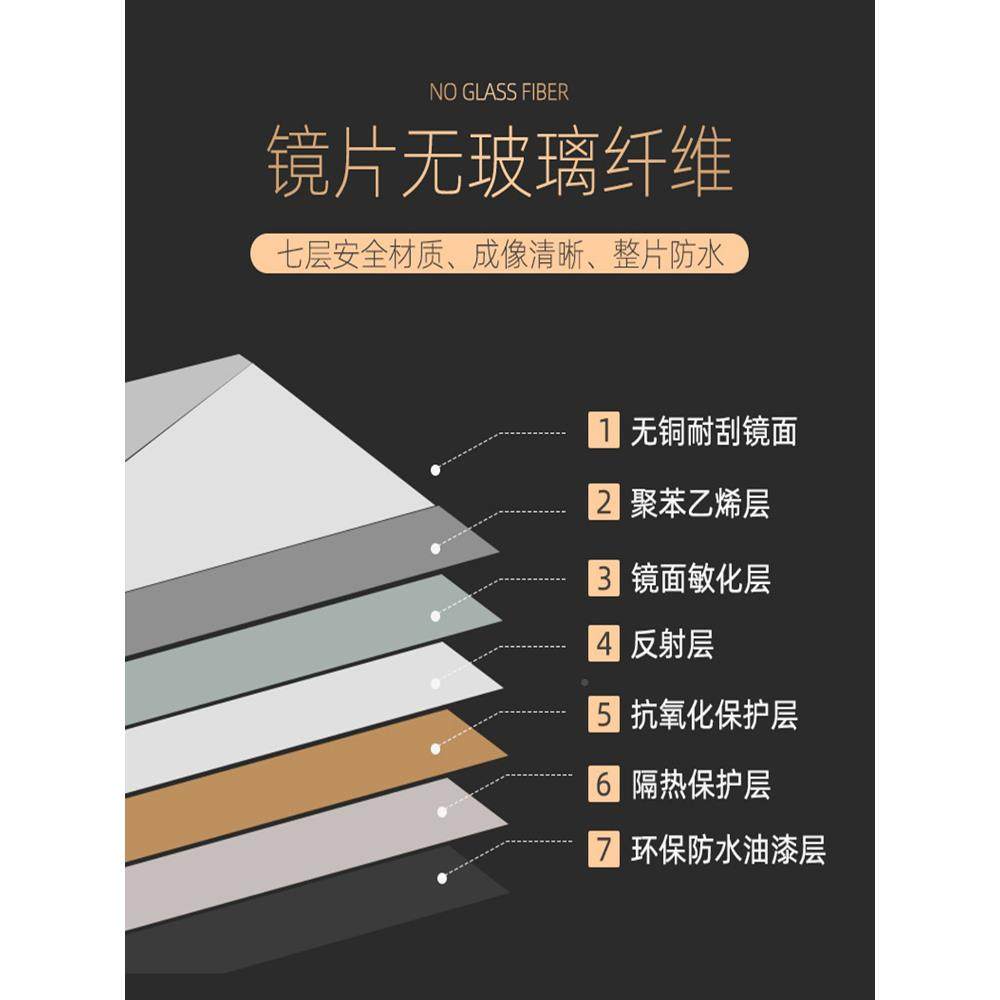 软镜子贴墙自粘清卧室全身高穿衣镜户家入用试FGN衣面镜墙贴纸亚,淘宝优惠券,粉丝福利购,淘宝优惠卷