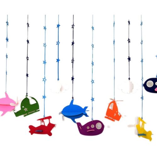 幼儿园教室吊饰走廊挂饰店铺游乐场创意吊顶装饰卡通飞机挂件儿童 - 图3