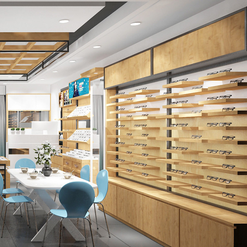 眼镜柜饰品柜台眼镜展示铁艺木纹太阳展示架店铺陈列货柜,淘宝优惠券,粉丝福利购,淘宝优惠卷