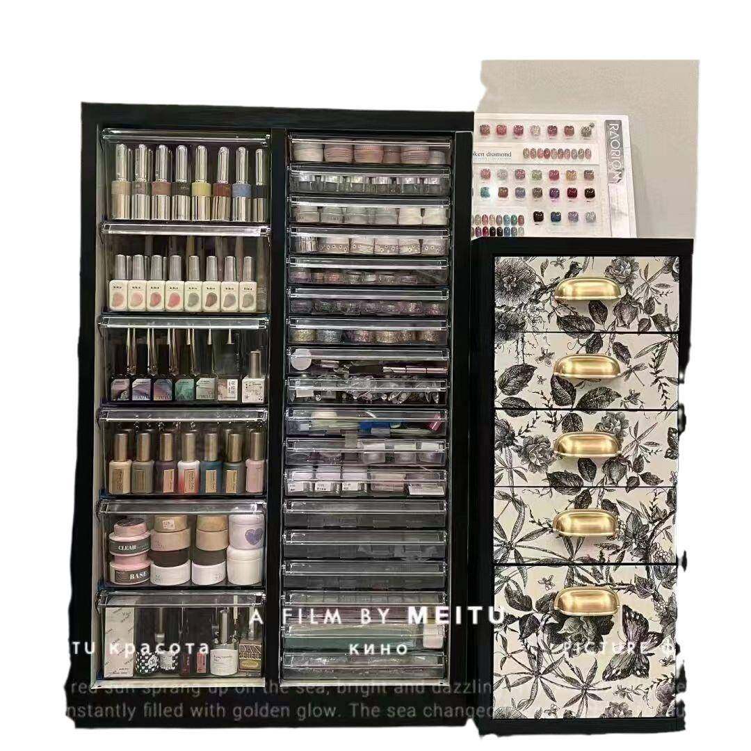 4文件柜平底多层甲抽整屉式模彩妆美收纳柜烘焙具理545f柜布料存,淘宝优惠券,粉丝福利购,淘宝优惠卷