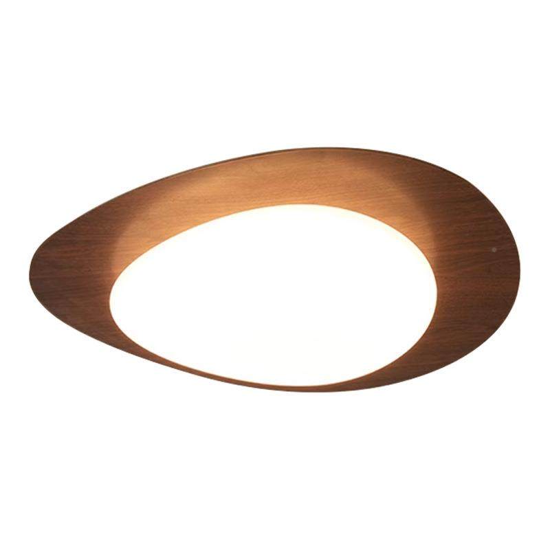 护眼胡桃木吸XBE顶灯儿房童餐厅灯现代简约中风山智中古主能卧室 - 图3