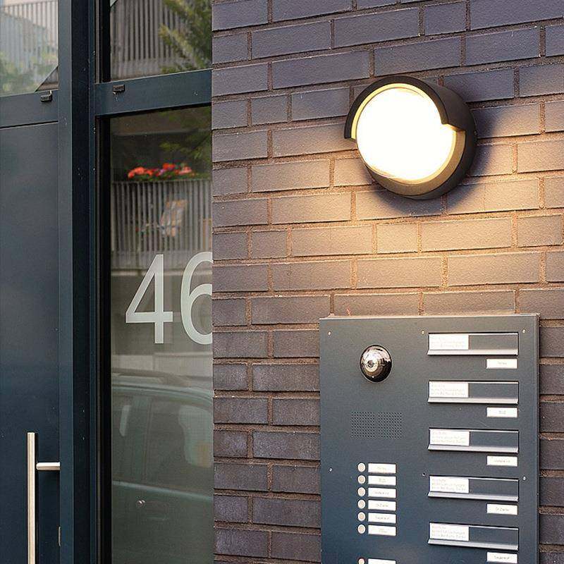 户外防水壁灯双层PC防潮灯阳台门口庭院灯酒店简约圆形方形过道,淘宝优惠券,粉丝福利购,淘宝优惠卷