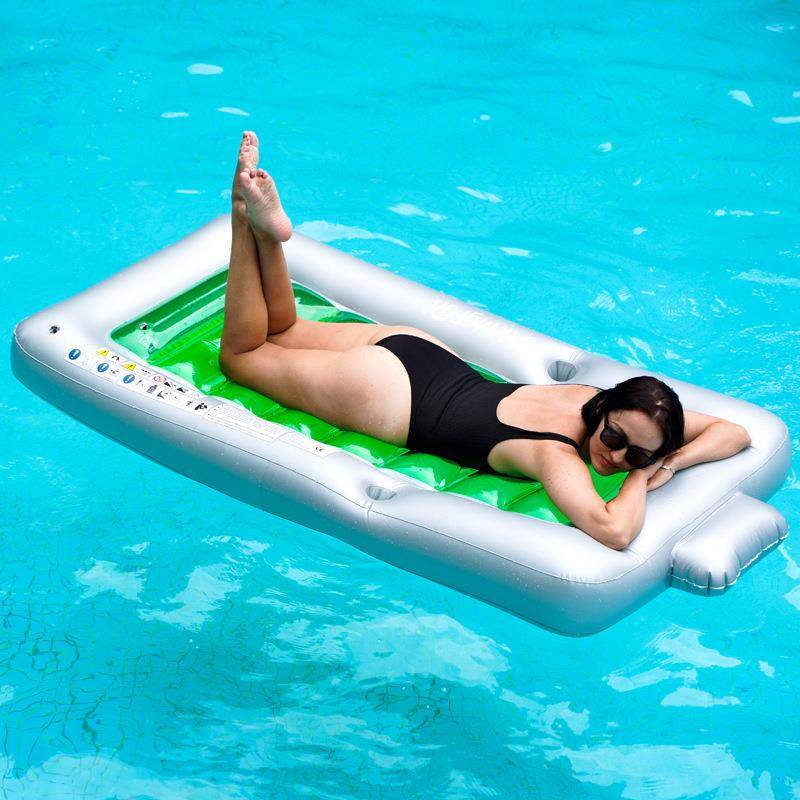 AMF充气水上躺椅户外加厚休闲游乐充气浮排电池充气浮床,淘宝优惠券,粉丝福利购,淘宝优惠卷