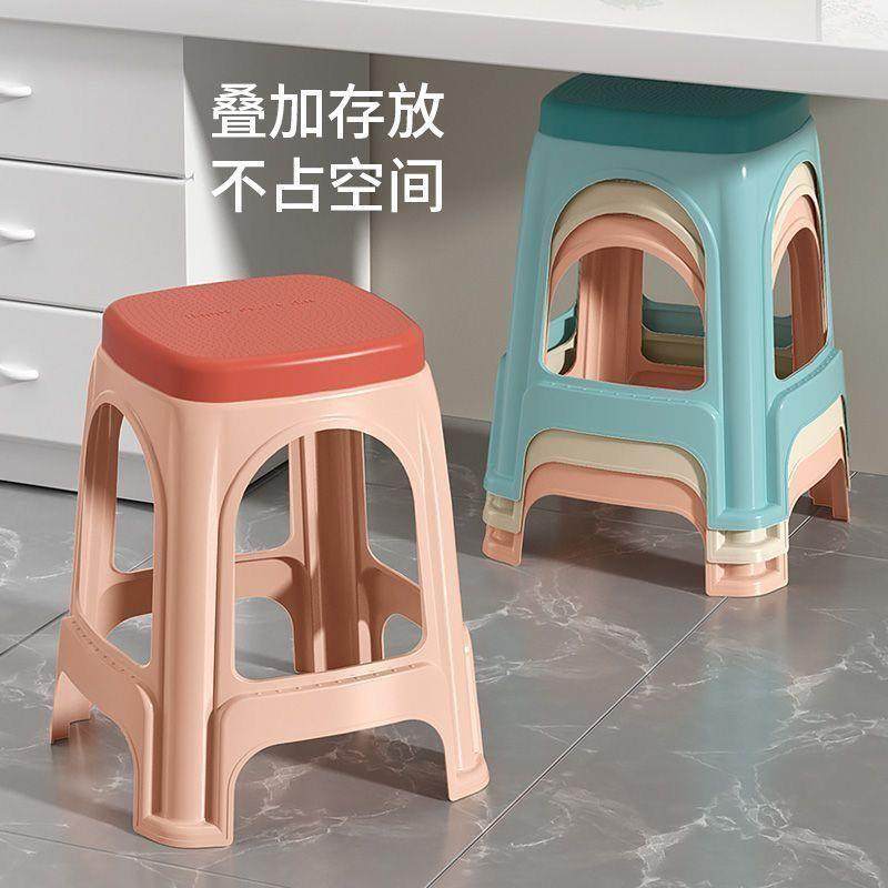 加厚塑料凳子家用成人客厅餐桌椅子高凳防滑熟胶板凳浴室茶几小凳,淘宝优惠券,粉丝福利购,淘宝优惠卷