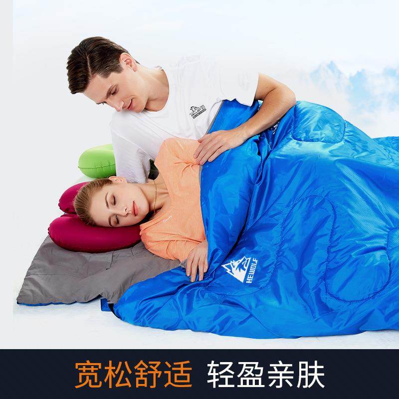 公狼户外露营成人睡袋秋冬季加厚防寒室内办公室午休野营双人睡袋,淘宝优惠券,粉丝福利购,淘宝优惠卷