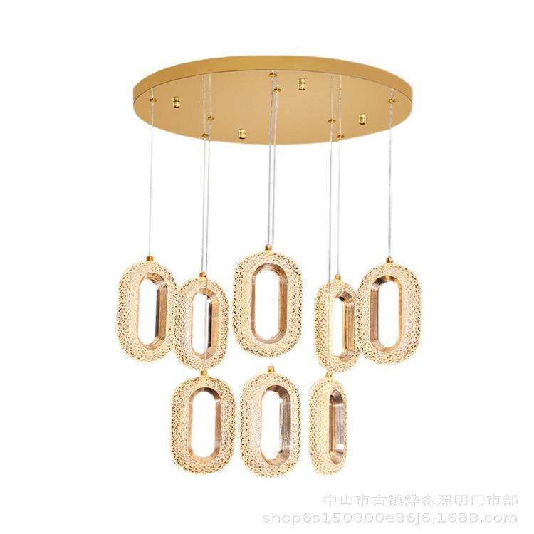 楼约吊灯f现代简别墅复式楼中788空lot旋转楼梯间极简超长方梯框,淘宝优惠券,粉丝福利购,淘宝优惠卷