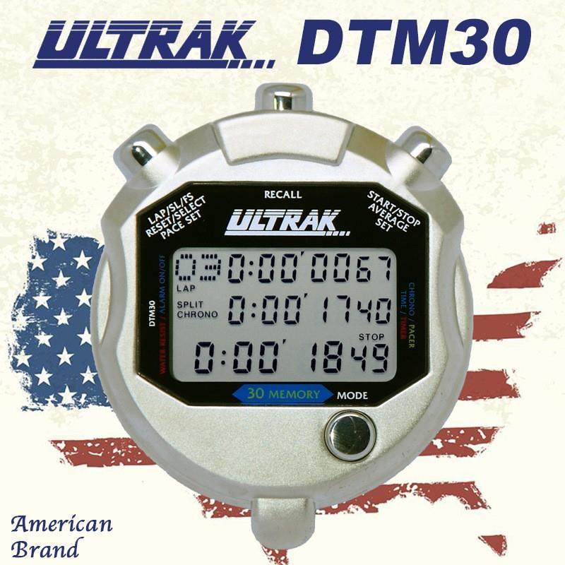 电子秒表DT100定尔志ULTRAK奥赛克100道3排显示计时器田径训练 - 图0