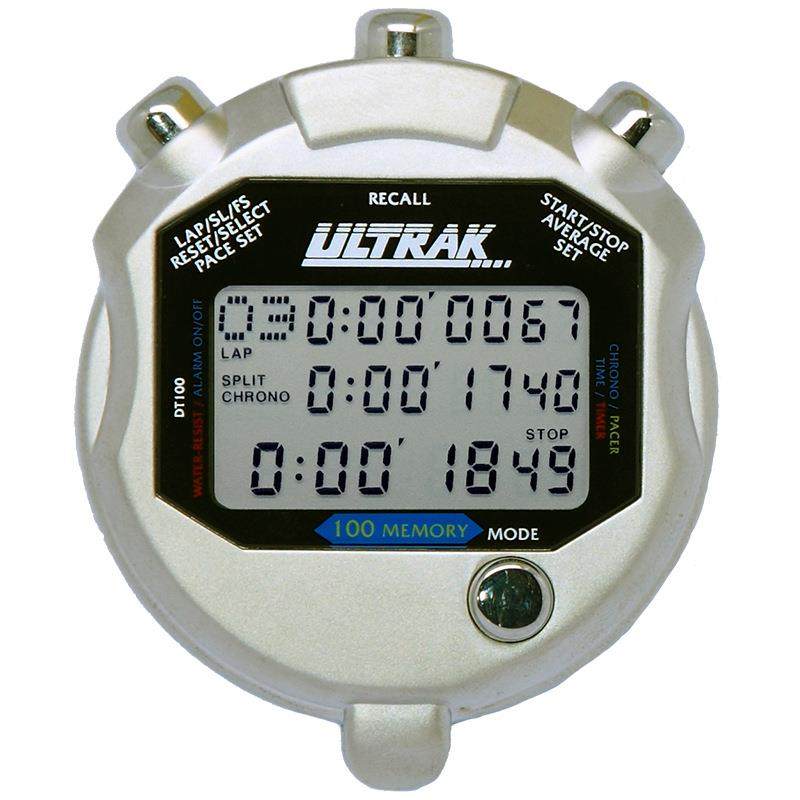 电子秒表DT100定尔志ULTRAK奥赛克100道3排显示计时器田径训练 - 图3
