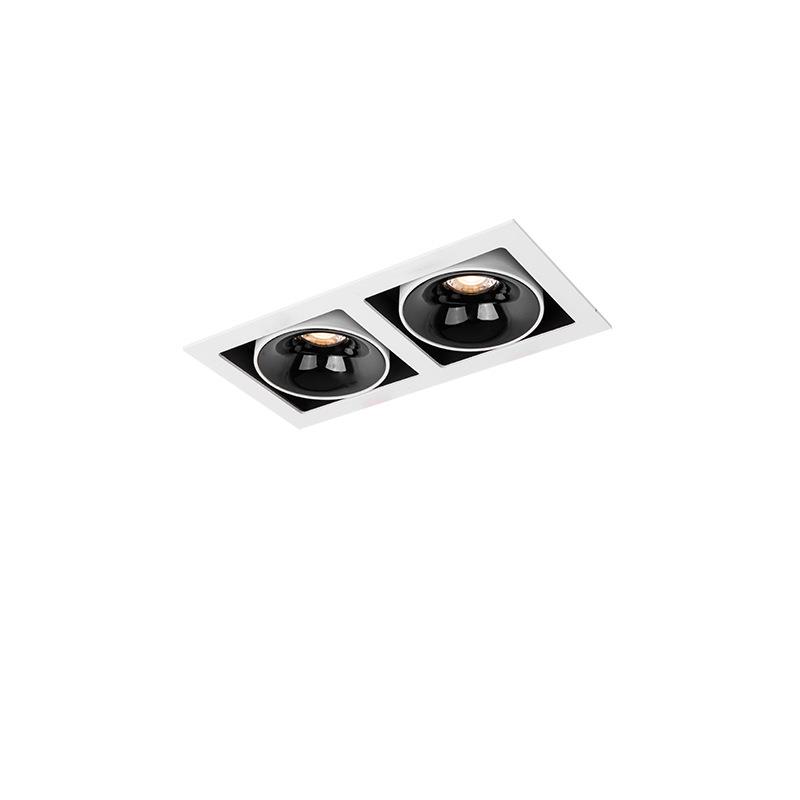 Ultra-thin open hole bold lamp embedded bean bold spotlight one head two heads double head three heads LED grille ceiling downlight