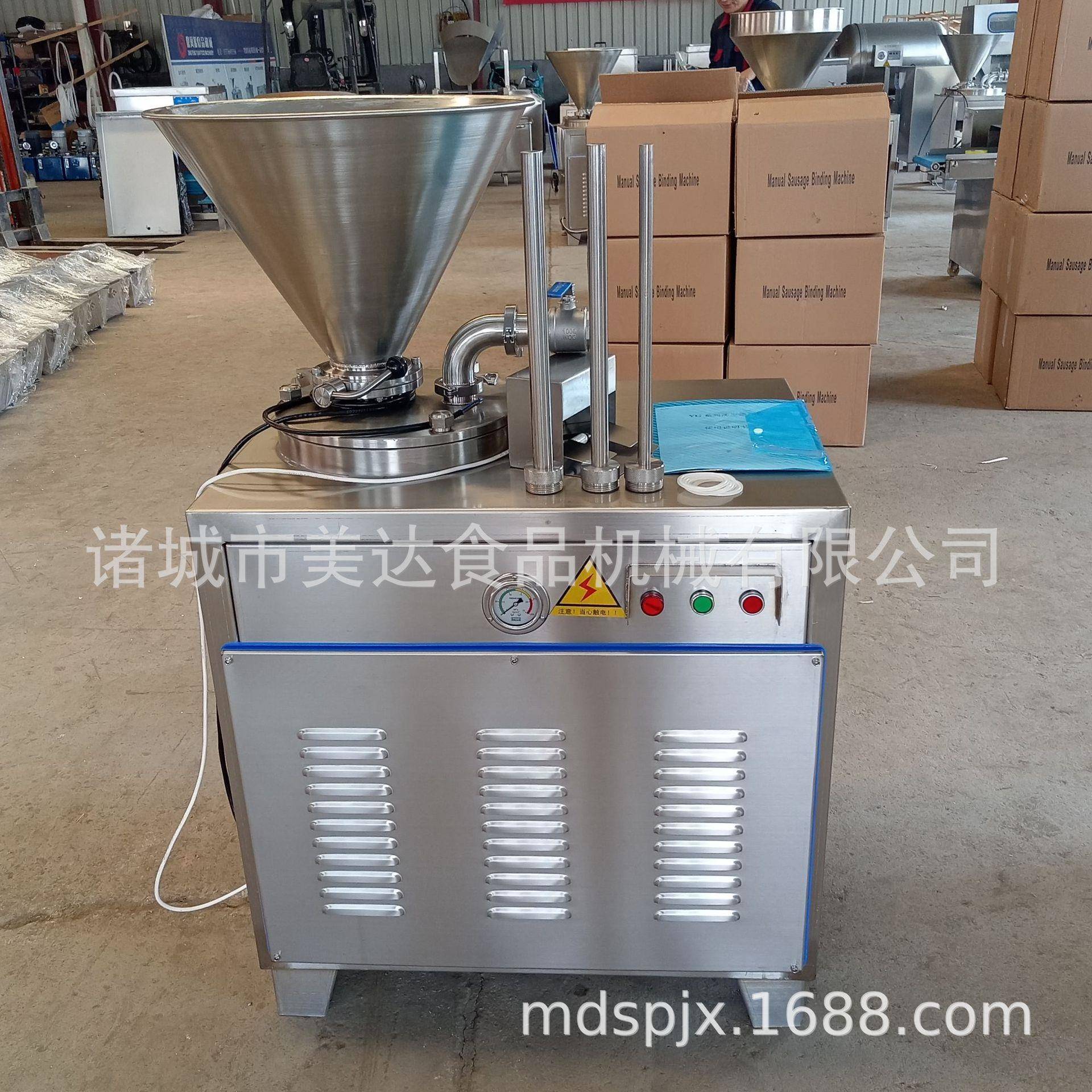 单双管红肠米肠灌肠机香肠腊肠制作商用全自动液压灌肠设备 - 图0