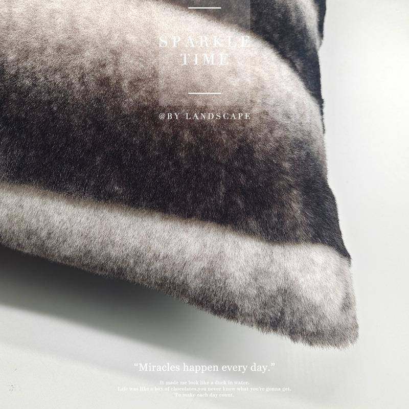 双面兔毛泡泡绒抱枕沙发客厅靠枕套办公室靠背冬季床头靠垫不含芯,淘宝优惠券,粉丝福利购,淘宝优惠卷