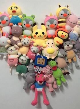 布偶收纳架展示毛绒卧室墙上固定网格框房间公仔娃娃玩具置物架子