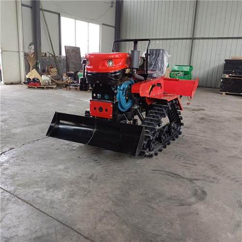 履QOQ带式旋能耕机水小两用型多功旱拖拉机农用乘坐式大型耕地机 - 图2