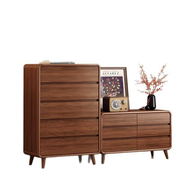 新中式斗柜卧室收纳柜实木框五斗简约现代六八斗橱客厅储物抽屉柜,淘宝优惠券,粉丝福利购,淘宝优惠卷