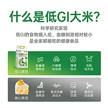 米抗儿低GI大米控糖主食2.5kg[8元优惠券]-寻折猪