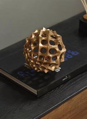 奢创客意轻球形现代装饰家居摆设酒网柜红办SHSJ9544公桌厅摆件