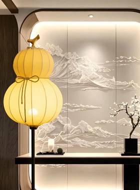 新年装饰发光灯笼葫芦落地摆件元旦场景氛围春节公司活动美陈布置