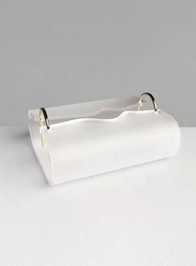 现时尚简约亚克力艺术装饰小巧抽纸家用客厅卧QHF室餐桌纸代巾盒