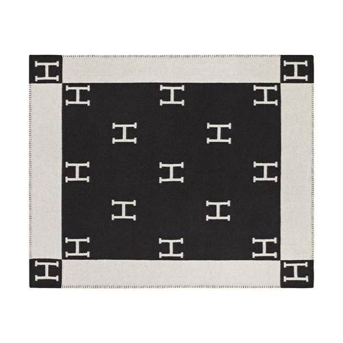 字毯针H母羊毛毯子H毯子毛沙发毯飞机TBA毛毯梭织披肩毯子轻织奢 - 图3