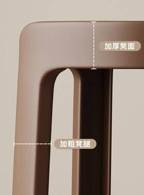 塑料凳子MDP用加厚可放高圆凳风车凳轻奢餐桌叠备家用凳商用板凳