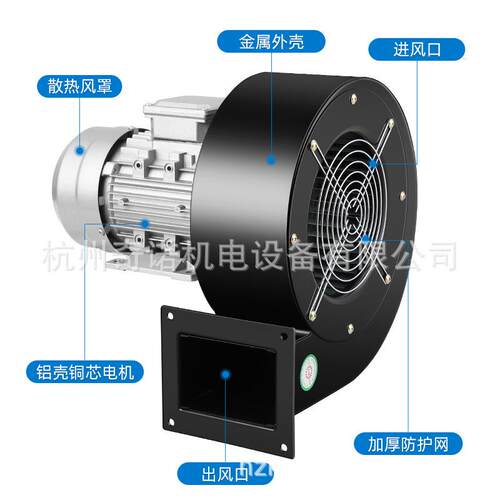 风F-6型750W低D噪声离烤心式工业抽送风HPE炉风机 - 图0
