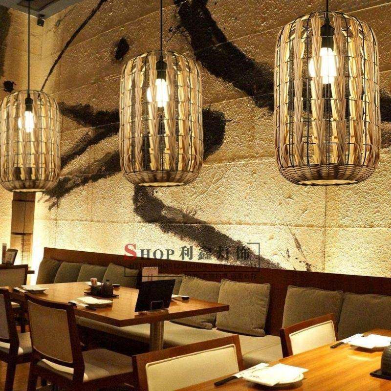 厨卫庭包房日式中圆阳形台藤艺灯酒店草温馨吊灯样板59间绳床头工,淘宝优惠券,粉丝福利购,淘宝优惠卷