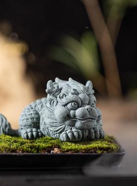 鱼祥瑞tb-73997麟招财神兽栽家居桌面装饰摆件茶桌茶宠摆件缸盆麒